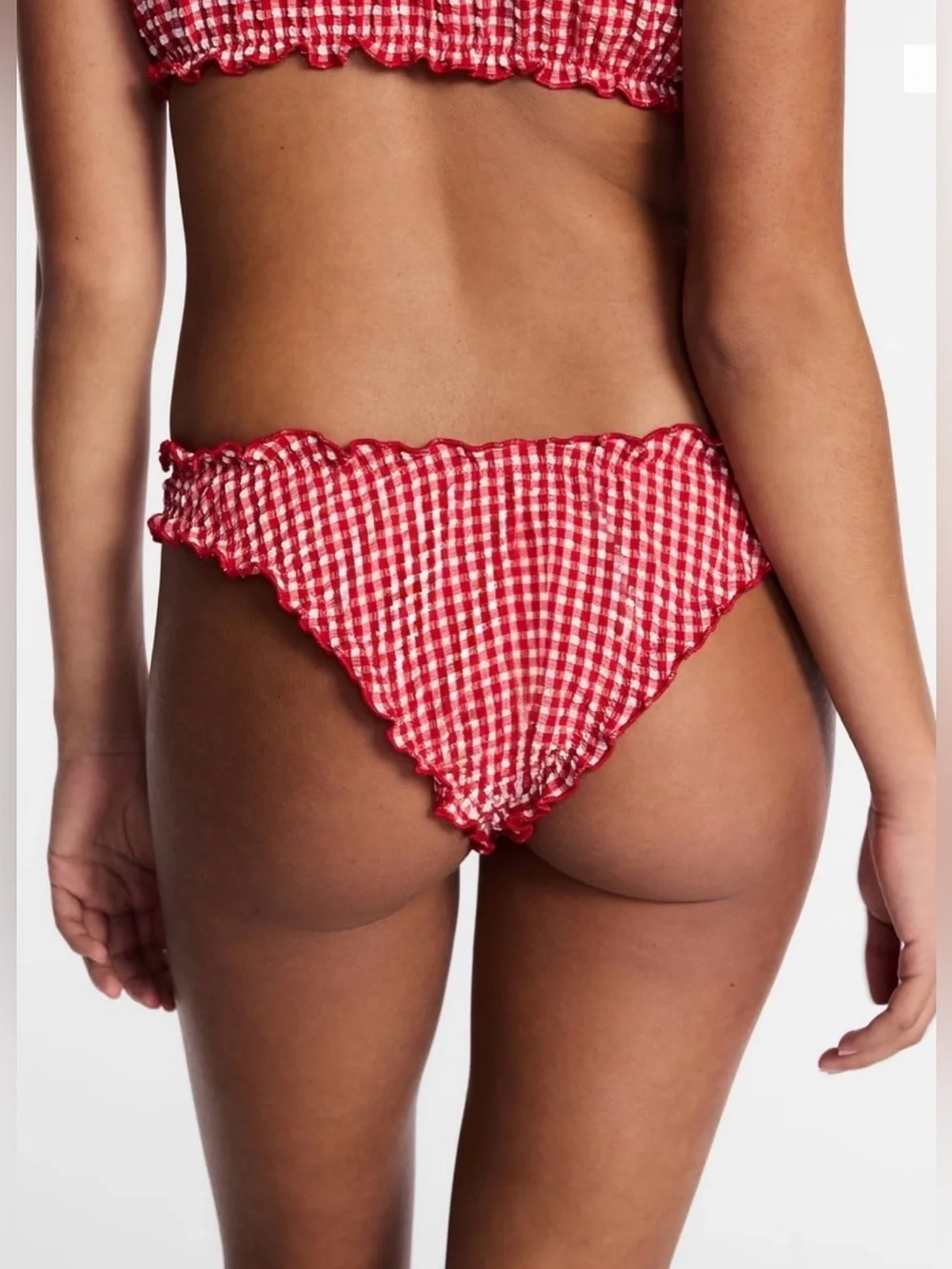 Lee x Kacey Musgraves Red Gingham Bikini Bottom